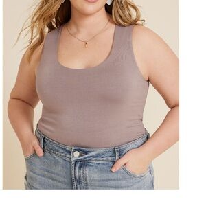 NWT Maurice’s plus size simply smooth double layer scoop neck tank size 1x